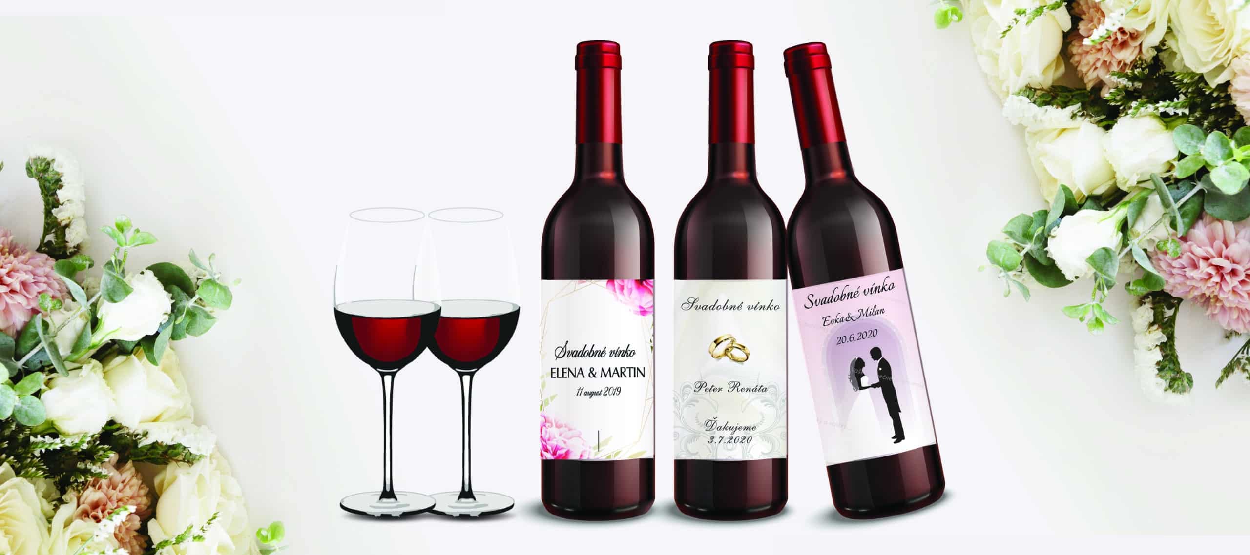 etikety na svadobne vino